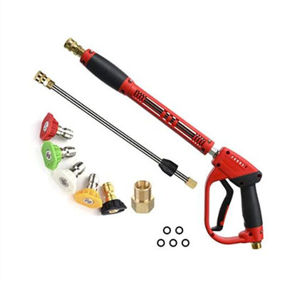 ποιότητας  40 Inch Car Wash, 5000 PSI High Pressure Power Seal Gun with Replacement Extension Wand, M22-14/15mm Mount, 5 Jet Tips εργοστάσιο